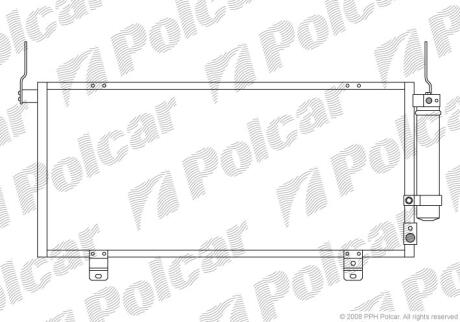 Радиатор кондиционера (Конденсатор) Polcar 5223K8C1