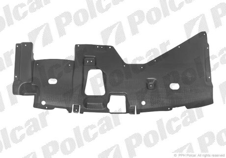 Защита бампера нижняя Polcar 526034-5