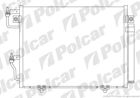 Радиатор кондиционера (Конденсатор) Polcar 5274K8C1