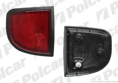 Отражатель задний Polcar 527997-E