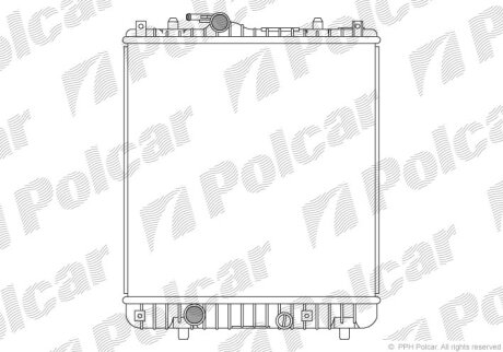 Радиатор охлаждения двигателя Polcar 550308-2