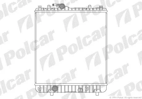 Радиатор охлаждения двигателя Polcar 550308-2