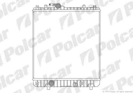 Радиатор охлаждения двигателя Polcar 5503082X