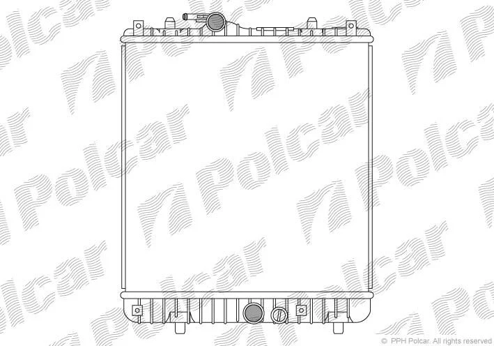 Радиатор охлаждения двигателя Polcar 550308-3 (фото 1)