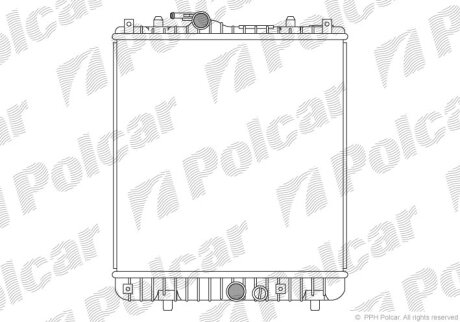 Радиатор охлаждения двигателя Polcar 550308-3