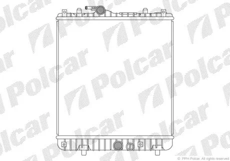 Радиатор охлаждения двигателя Polcar 550308-3