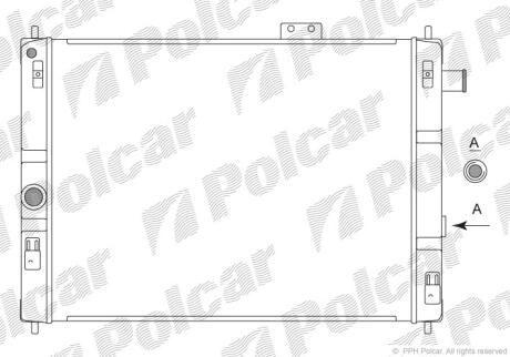 Радиатор охлаждения двигателя Polcar 5504084