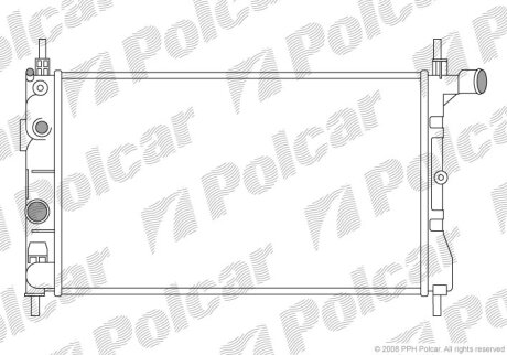 Радиатор охлаждения двигателя Polcar 550508A2
