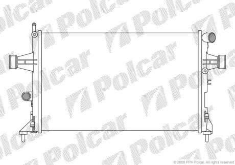 Радиатор охлаждения двигателя Polcar 5508086X