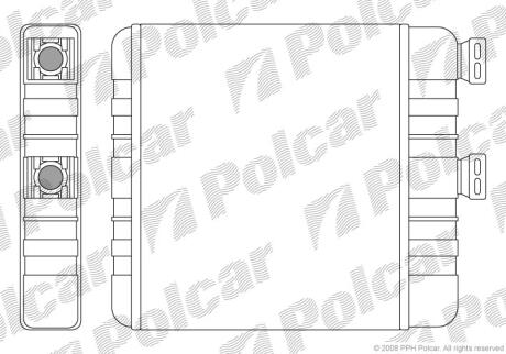 Радиатор отопителя Polcar 5508N8-1