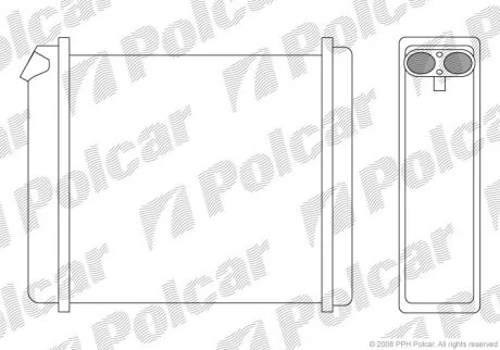 Радиатор отопителя Polcar 5514N8-2