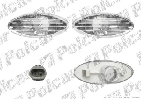 Указатели поворота боковые Polcar 551619-3