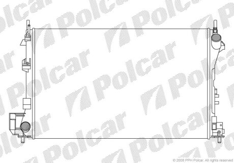 Радиатор охлаждения двигателя Polcar 551808A2