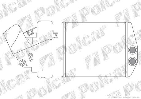 Радиатор отопителя Polcar 5518N8-2