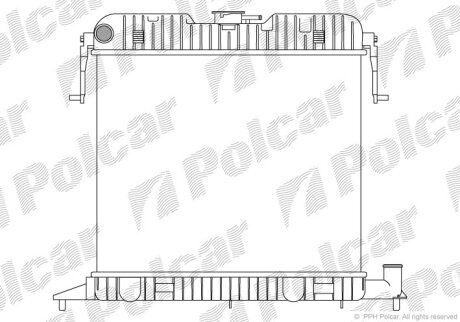 Радиатор охлаждения двигателя Polcar 5525081