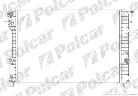 Радиатор охлаждения двигателя Polcar 552708-1
