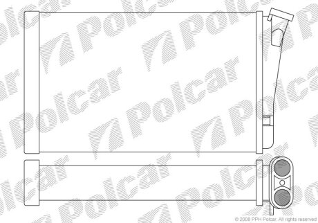Радиатор отопителя Polcar 5527N8-1