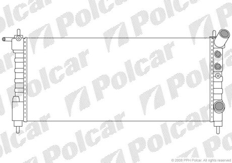 Радиатор охлаждения двигателя Polcar 5555085X