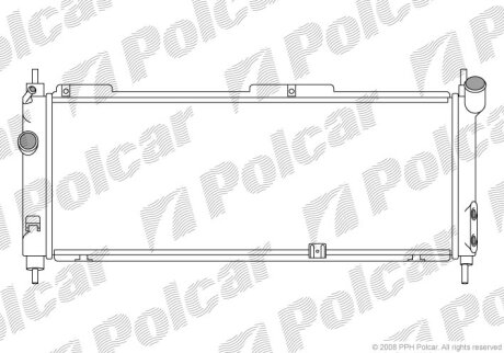 Радиатор охлаждения двигателя Polcar 555508A4