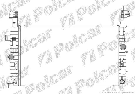 Радиатор охлаждения двигателя Polcar 555908-1
