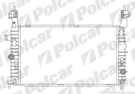 Радиатор охлаждения двигателя Polcar 555908-2