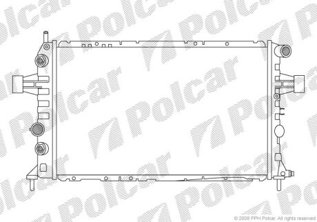 Радиатор охлаждения двигателя Polcar 556008-1