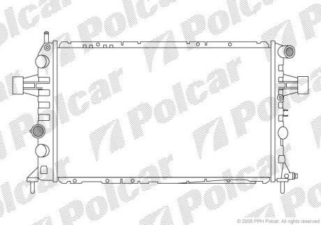 Радиатор охлаждения двигателя Polcar 556008-2
