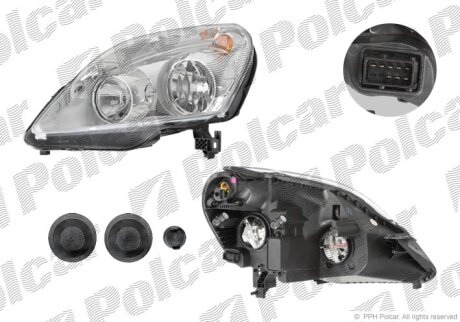 Фара основная правая Polcar 556309-U