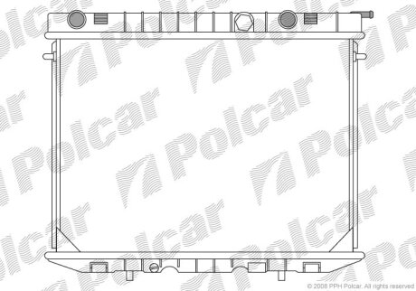 Радиатор охлаждения двигателя Polcar 558008-1