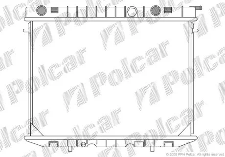 Радиатор охлаждения двигателя Polcar 558008-1