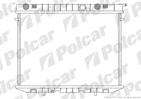 Радиатор охлаждения двигателя Polcar 558008-3