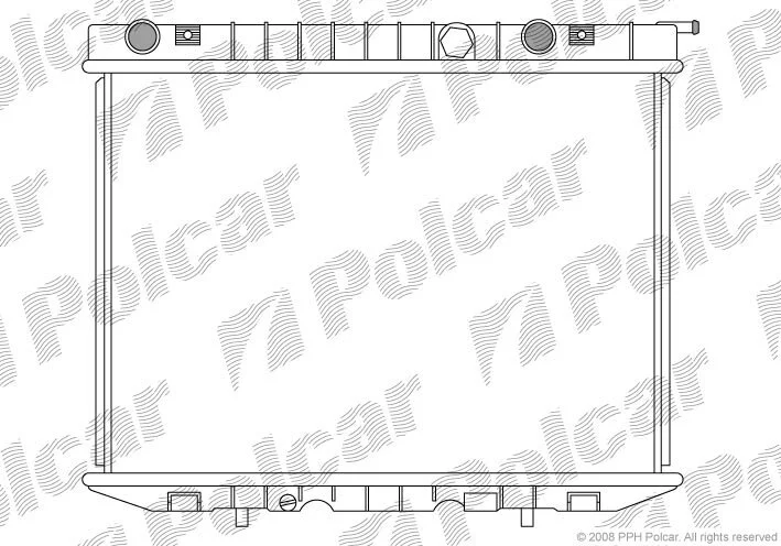 Радиатор охлаждения двигателя Polcar 558008-5 (фото 1)