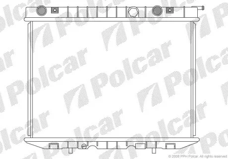 Радиатор охлаждения двигателя Polcar 558008-5
