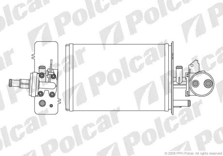 Радиатор отопителя Polcar 5701N8-1