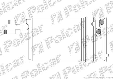Радиатор отопителя Polcar 5702N8-1