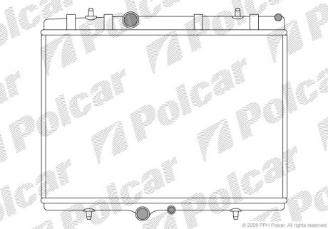 Радиатор охлаждения двигателя Polcar 571008-4