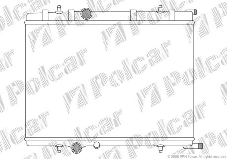 Радиатор охлаждения двигателя Polcar 571008-6