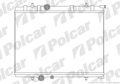 Радиатор охлаждения двигателя Polcar 571008-7