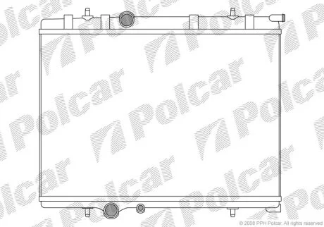 Радиатор охлаждения двигателя Polcar 571008-7