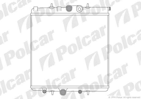 Радиатор охлаждения двигателя Polcar 571008A1