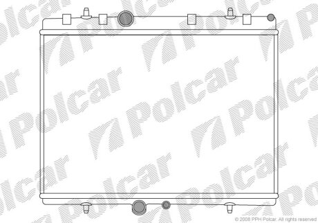 Радиатор охлаждения двигателя Polcar 571008A4