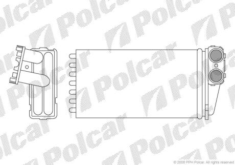 Радиатор отопителя салона Polcar 5710N8-1