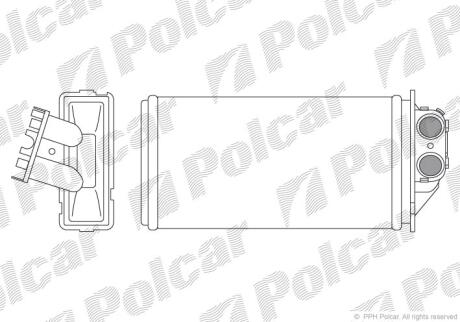 Радиатор отопителя салона Polcar 5710N8-2
