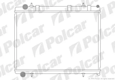Радиатор охлаждения двигателя Polcar 571108-1