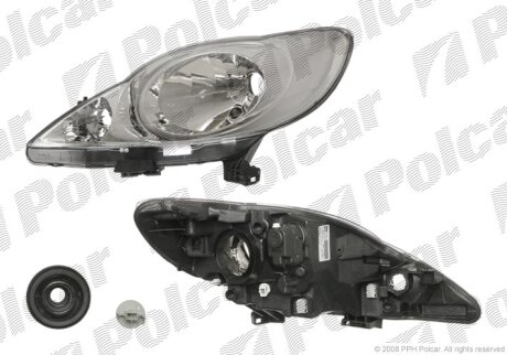 Фара основная левая и правая, комплект Polcar 5716091E
