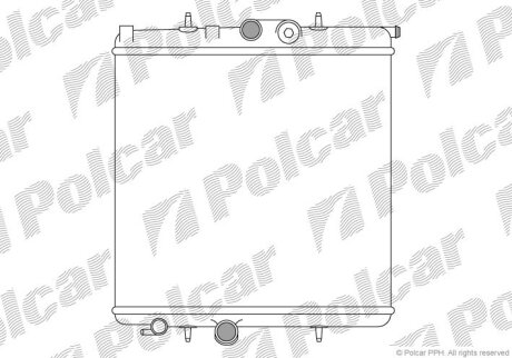 Радиатор охлаждения двигателя Polcar 572308A1