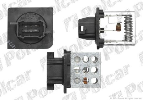 Резистор электродвигателя вентилятора Polcar 5723KST1X
