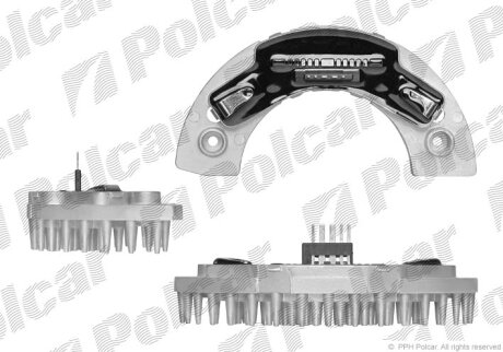 Регулятор вентилятора кабины (PJ) Polcar 5723KST-4