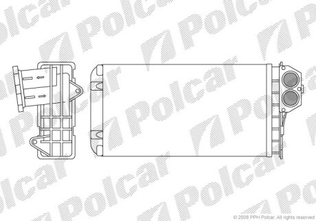Радиатор отопителя Polcar 5723N8-1