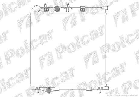 Радиатор охлаждения двигателя Polcar 572408A1